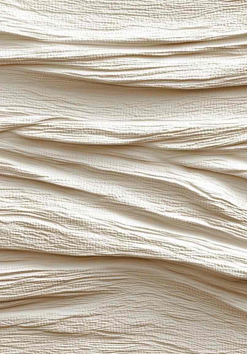 Souffle minéral en tons écrus - Papier peint relief effet 3D - Illulart: Papier peint panoramique