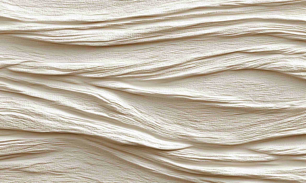 Souffle minéral en tons écrus - Papier peint relief effet 3D