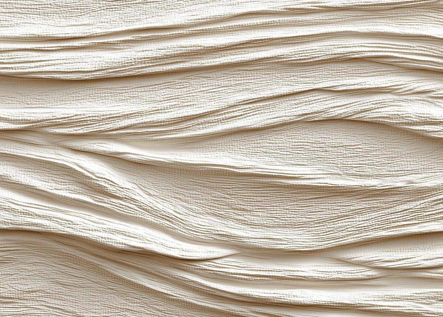 Souffle minéral en tons écrus - Papier peint relief effet 3D - Illulart: Papier peint panoramique