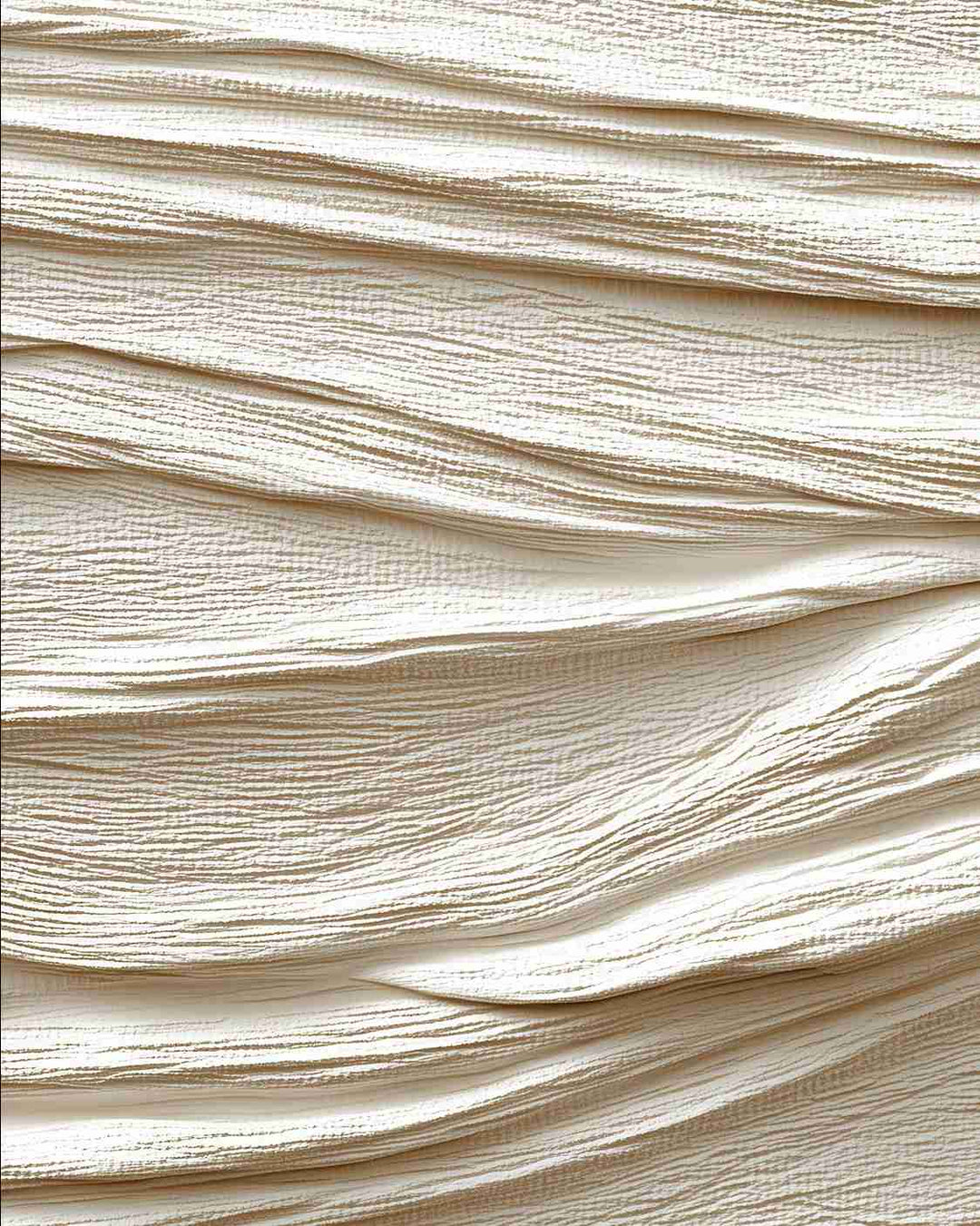 Souffle minéral en tons écrus - Papier peint relief effet 3D - Illulart: Papier peint panoramique