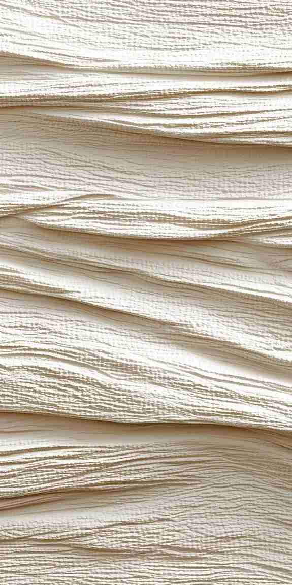 Souffle minéral en tons écrus - Papier peint relief effet 3D - Illulart: Papier peint panoramique