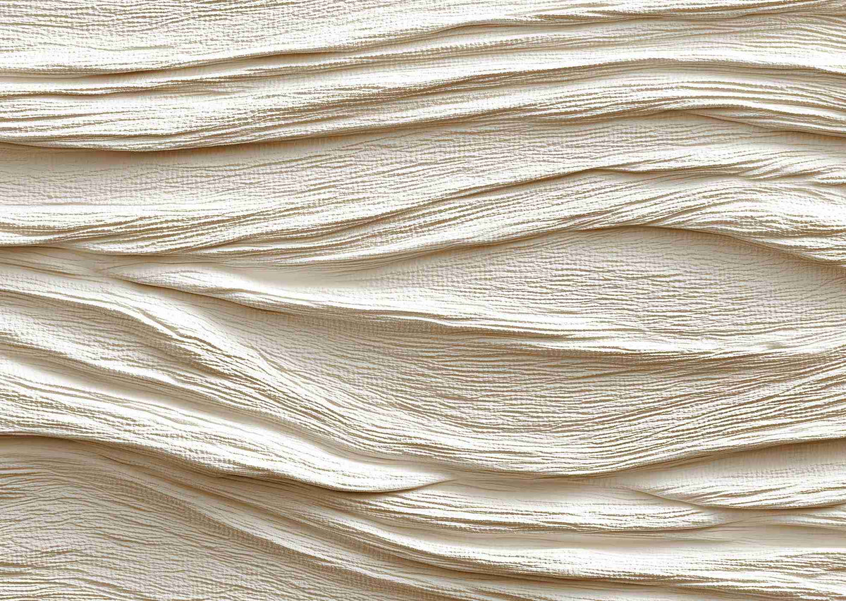 Souffle minéral en tons écrus - Papier peint relief effet 3D - Illulart: Papier peint panoramique