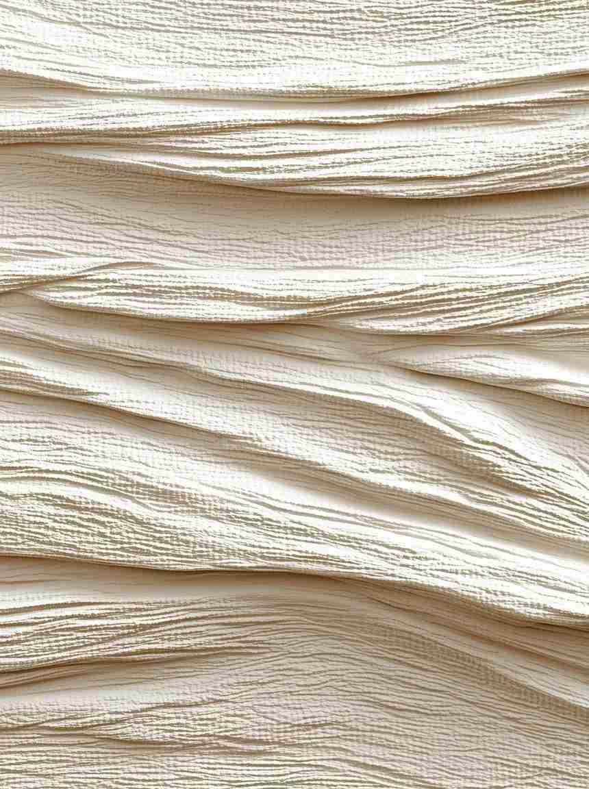 Souffle minéral en tons écrus - Papier peint relief effet 3D - Illulart: Papier peint panoramique