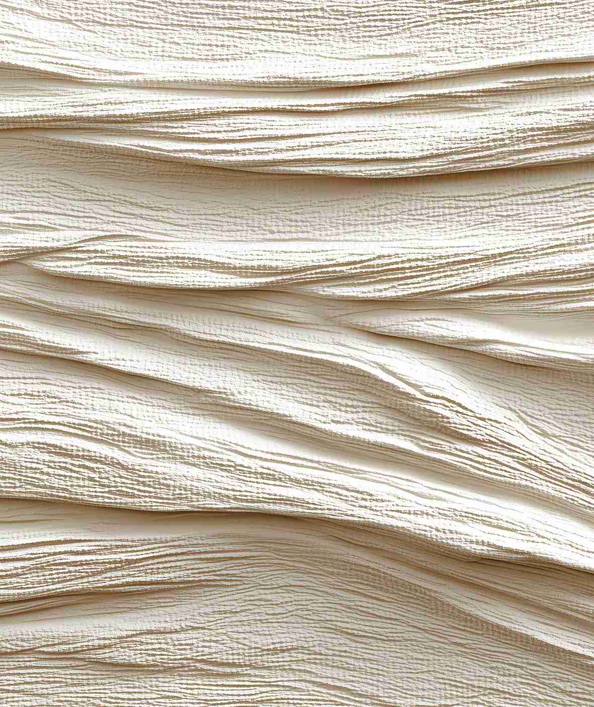Souffle minéral en tons écrus - Papier peint relief effet 3D