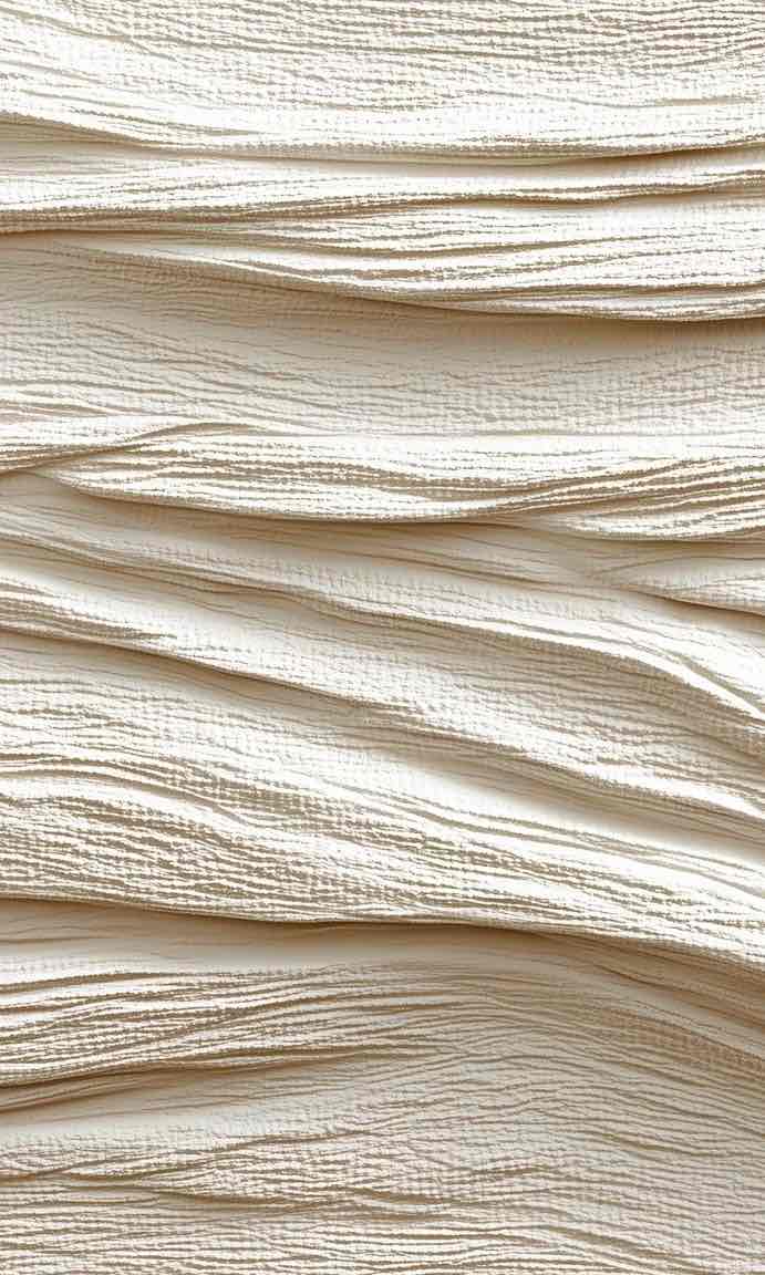 Souffle minéral en tons écrus - Papier peint relief effet 3D - Illulart: Papier peint panoramique