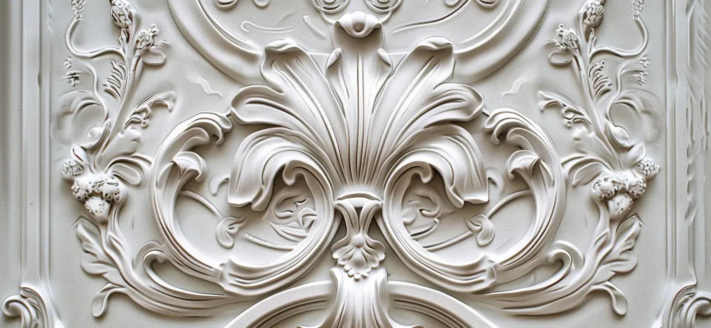 Splendeur baroque : Papier peint Fleur de Lys