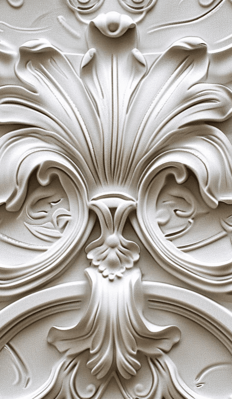 Splendeur baroque : Papier peint Fleur de Lys - Illulart: Papier peint panoramique