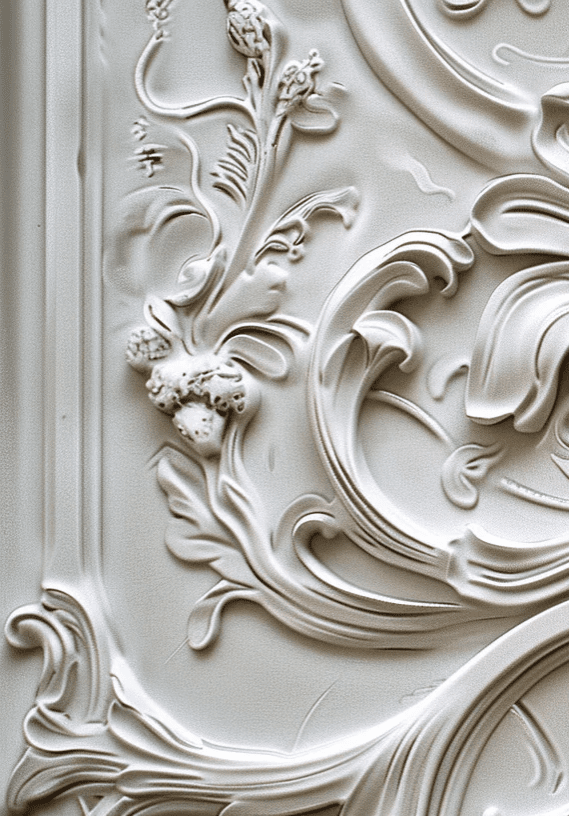 Splendeur baroque : Papier peint Fleur de Lys - Illulart: Papier peint panoramique