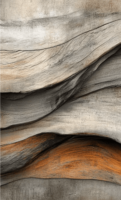 Texture Organique : Bois Ondulé pour un Mur Authentique - Illulart: Papier peint panoramique