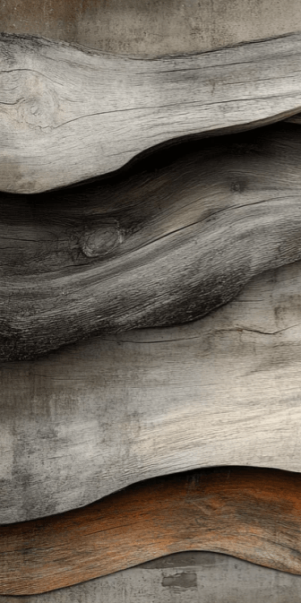 Texture Organique : Bois Ondulé pour un Mur Authentique - Illulart: Papier peint panoramique