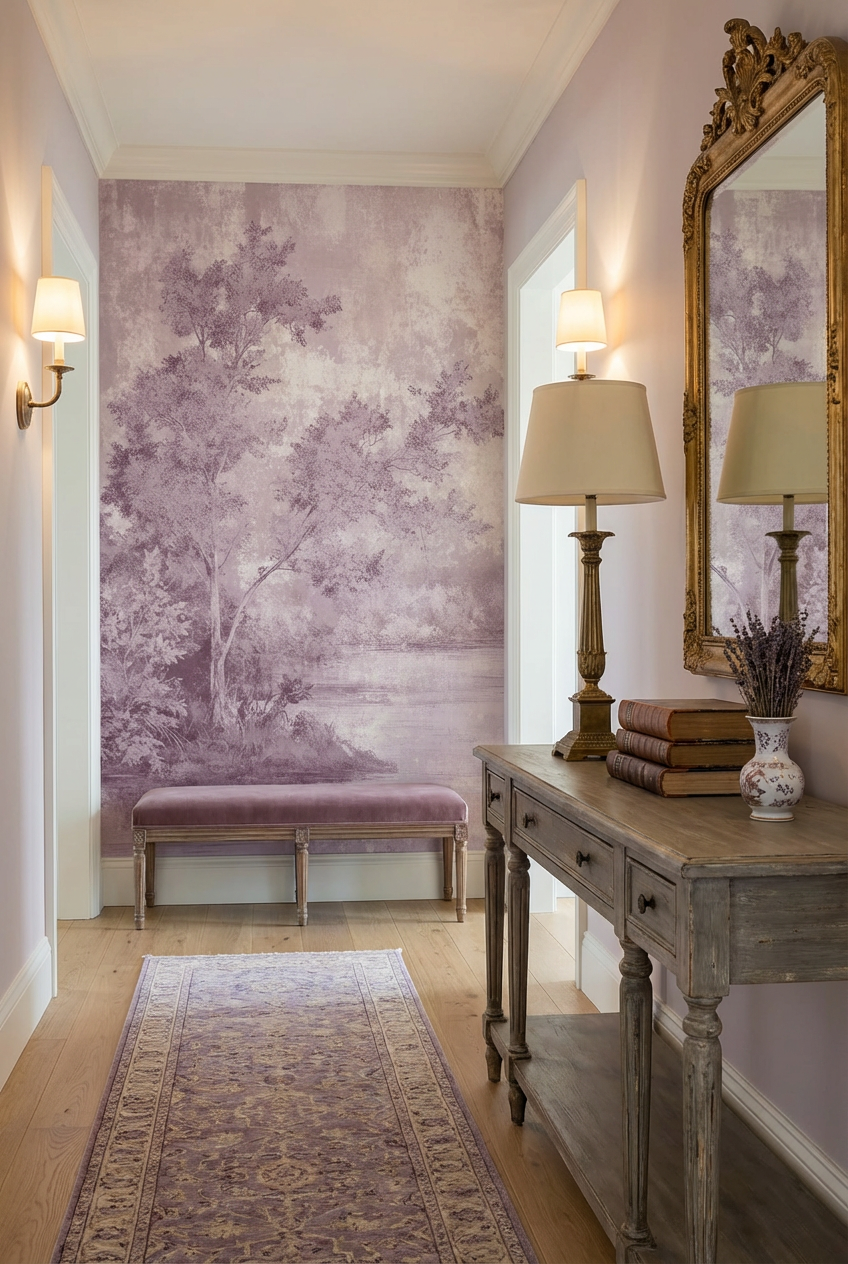 Toile de jouy en rose
