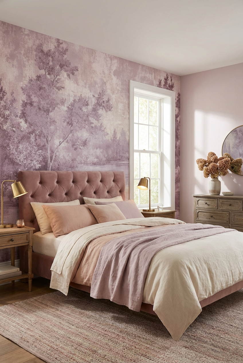 Toile de jouy en rose