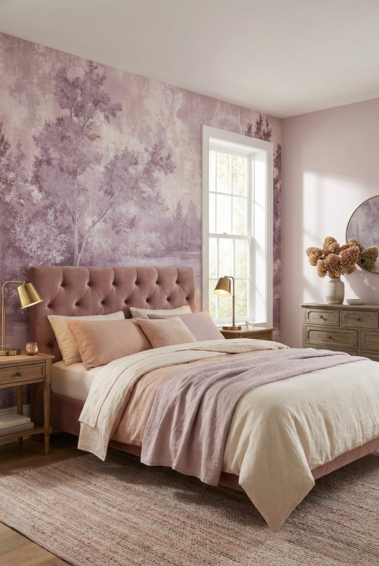 Toile de jouy en rose