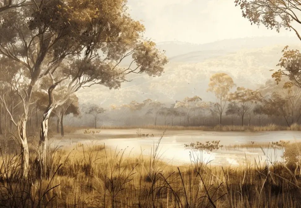 Tranquillité Automnale - Illulart: Papier peint panoramique