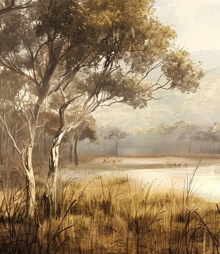 Tranquillité Automnale - Illulart: Papier peint panoramique