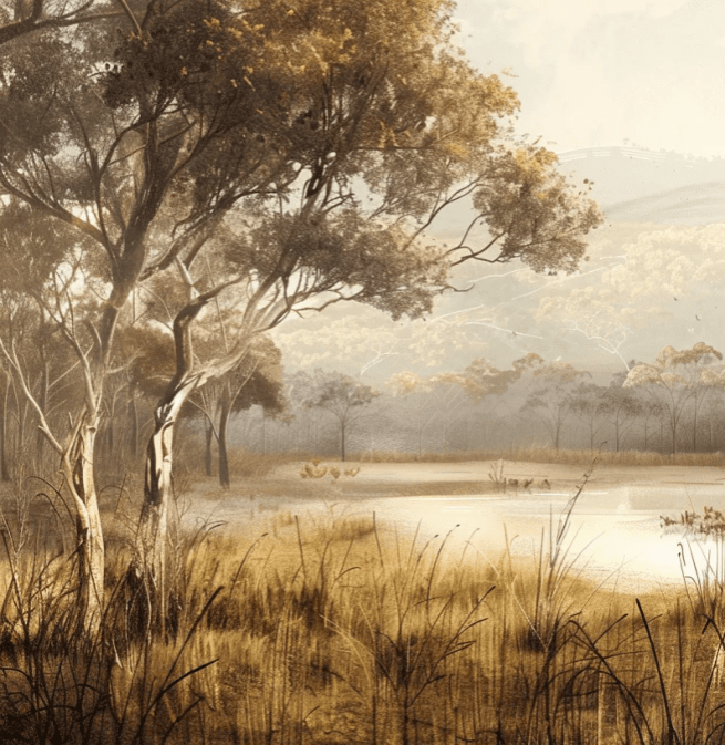 Tranquillité Automnale - Illulart: Papier peint panoramique