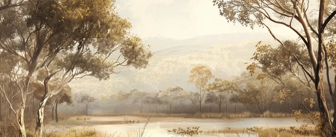 Tranquillité Automnale - Illulart: Papier peint panoramique