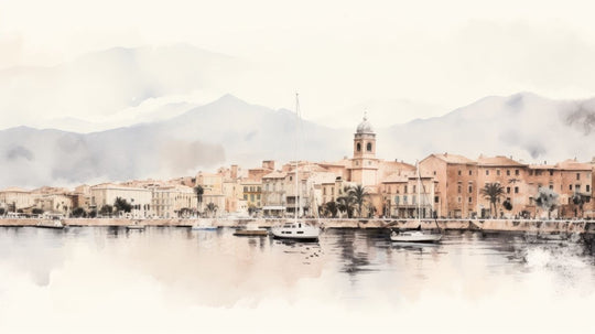 Un port en Corse - Illulart: Papier peint panoramique