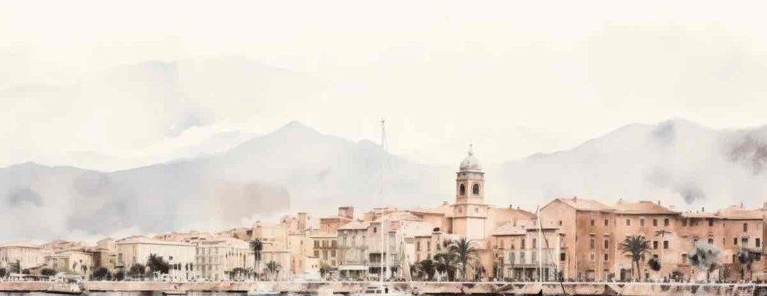 Un port en Corse - Illulart: Papier peint panoramique