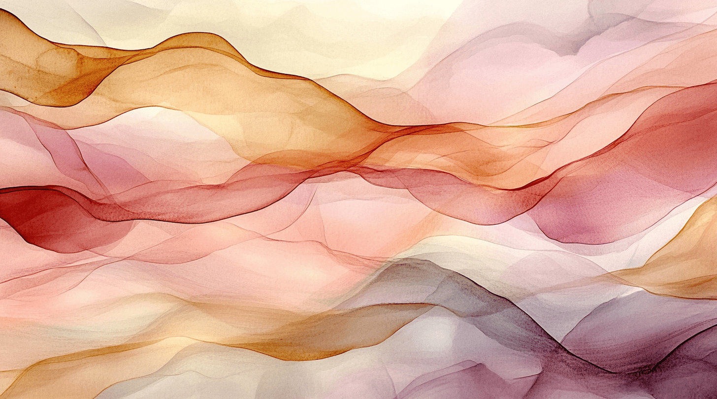 Vagues Lumineuses : Papier Peint Abstrait en Teintes Chaudes