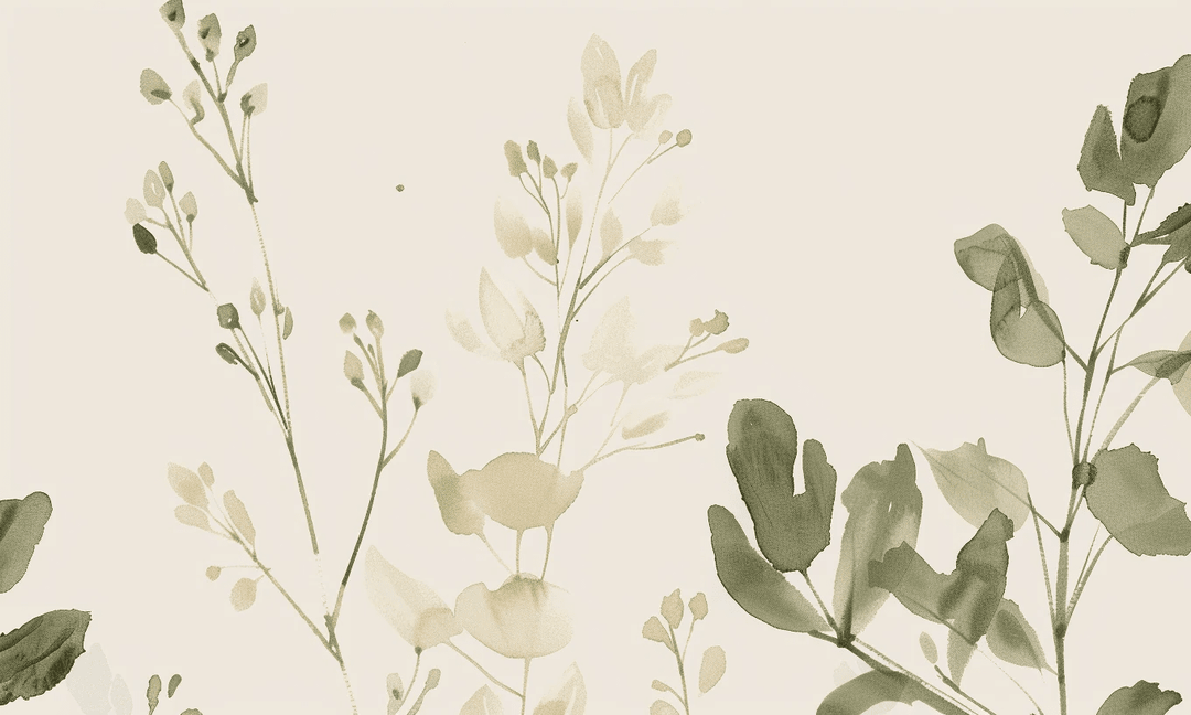 Végétation Délicate : Fraîcheur Botanique - Illulart: Papier peint panoramique