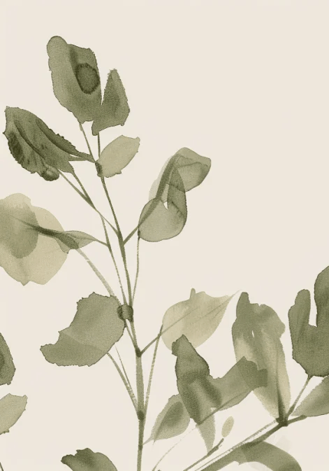 Végétation Délicate : Fraîcheur Botanique - Illulart: Papier peint panoramique