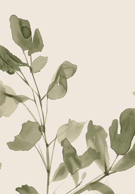 Végétation Délicate : Fraîcheur Botanique - Illulart: Papier peint panoramique