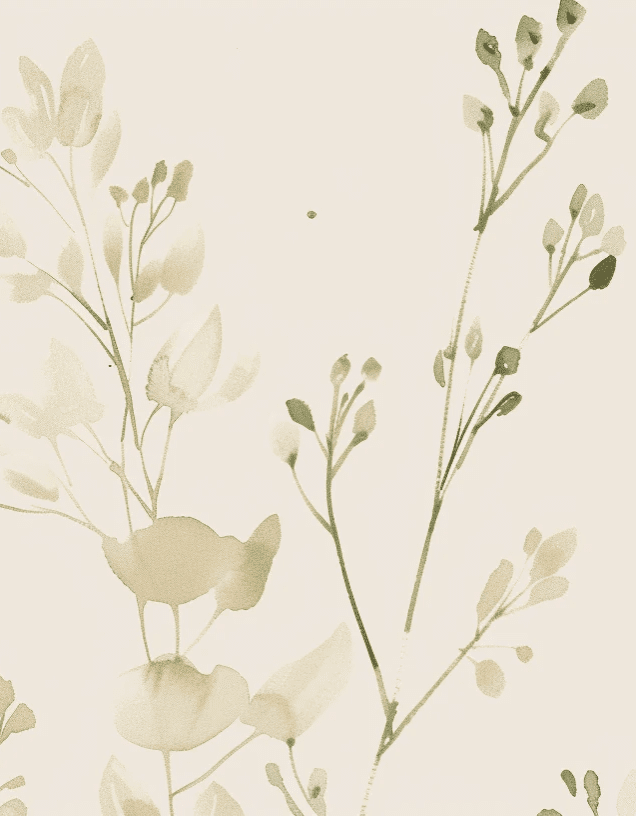 Végétation Délicate : Fraîcheur Botanique - Illulart: Papier peint panoramique