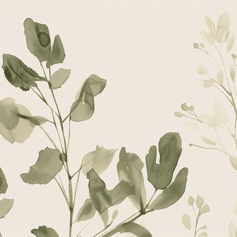 Végétation Délicate : Fraîcheur Botanique - Illulart: Papier peint panoramique