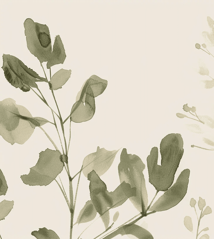 Végétation Délicate : Fraîcheur Botanique - Illulart: Papier peint panoramique