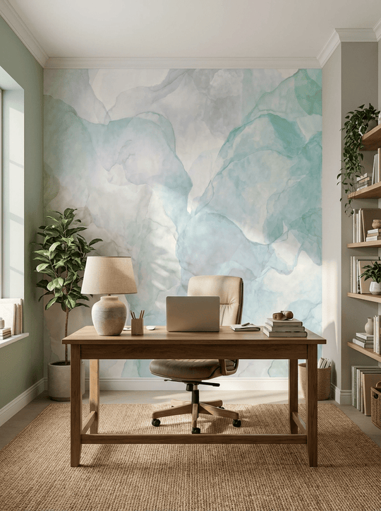 Voile Aquatique – Papier peint panoramique design - Illulart: Papier peint panoramique