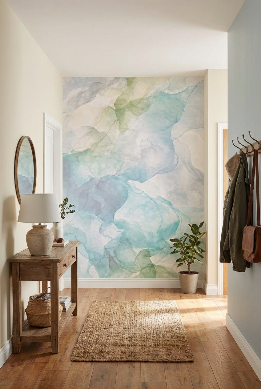 Voile Aquatique – Papier peint panoramique design - Illulart: Papier peint panoramique