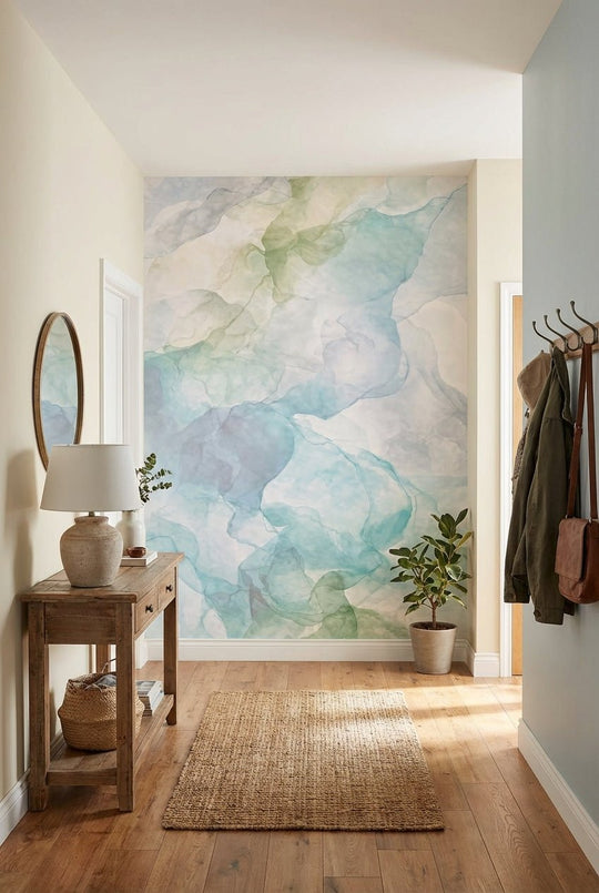 Voile Aquatique – Papier peint panoramique design - Illulart: Papier peint panoramique