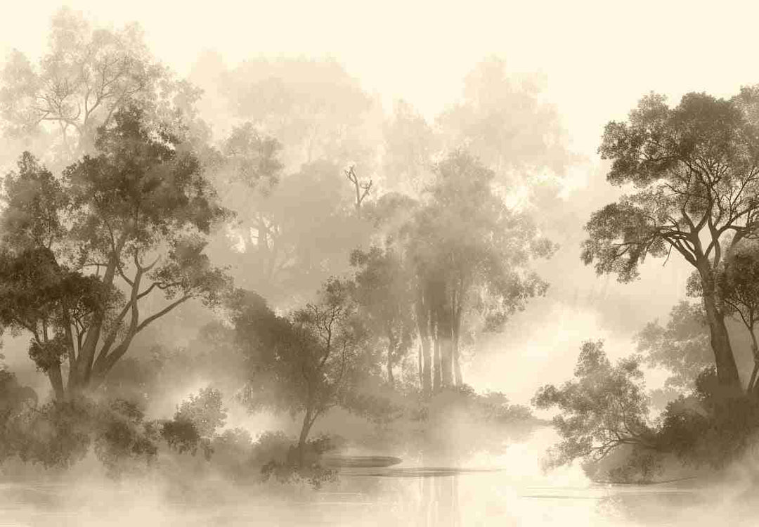 Voile de brume - Illulart: Papier peint panoramique