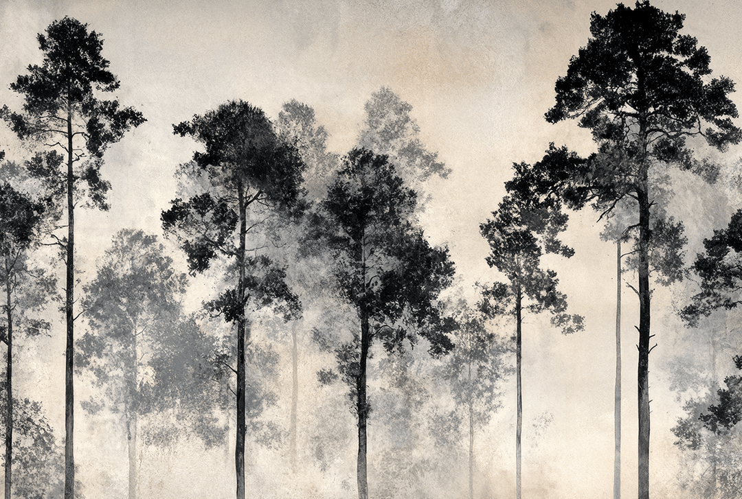 Voyage au cœur des pins - Illulart: Papier peint panoramique